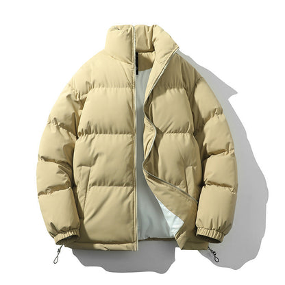 Herren Pufferjacke Isoliert Warm Hochkragen Modern
