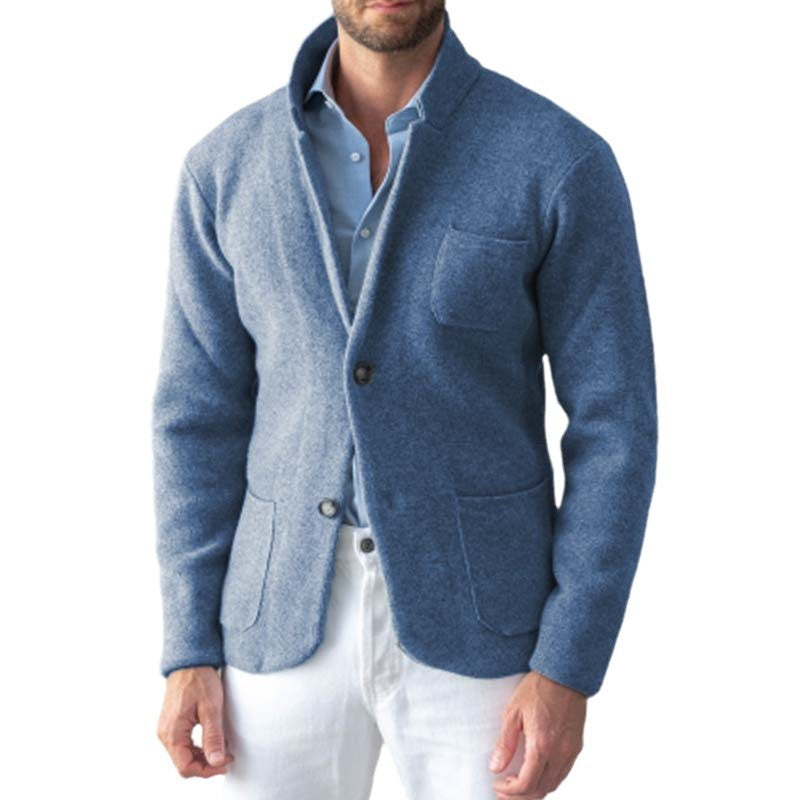 Herren Strickjacke Slim Fit mit Taschen Modern