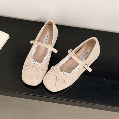 Damen Ballerinas Elegant Spitze Schnallenverschluss - BerlinGlamour
