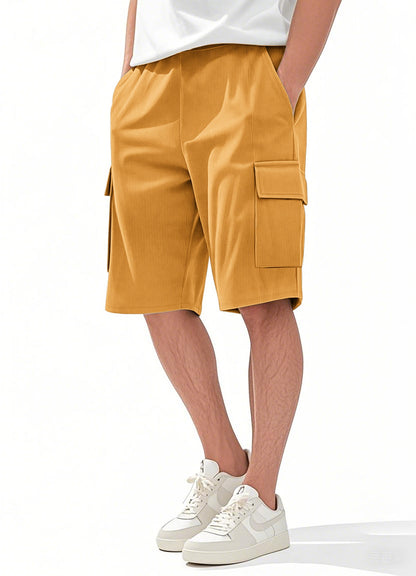 Herren Cargo Shorts Modern Streifen Design Praktisch