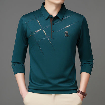 Herren Poloshirt Modern Grafikdruck Funktionstuch