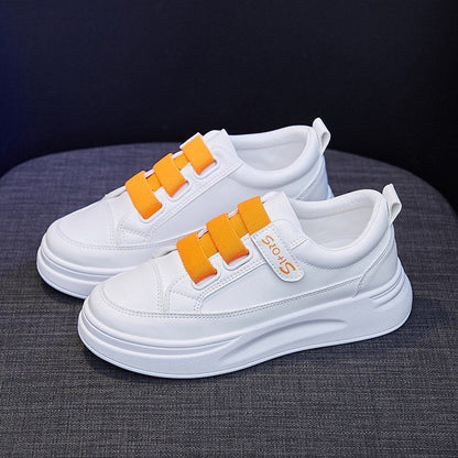 Damen Sneaker Bequem Klettverschluss Rutschfest