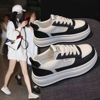 Damen Plateausneaker Bequem Atmungsaktiv Komfort - BerlinGlamour