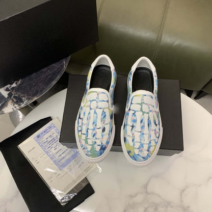 Damen Sneaker Slip-On Weiche Sohle Rutschfest