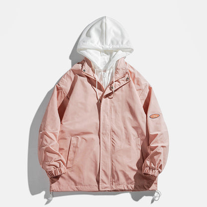 Unisex Übergangsjacke atmungsaktiv mit Kapuze Wasserabweisend