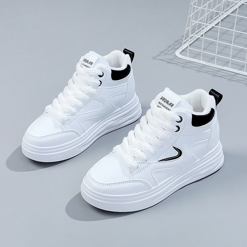 Damen Sneaker Sportlich Modisch Schnürung