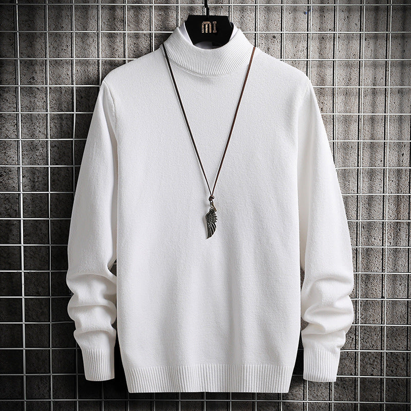Herren Rollkragenpullover Weich Strick Qualität Modern