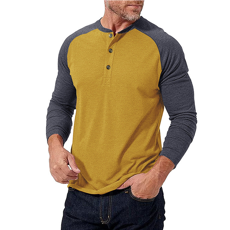 Herren Baseballshirt Sportlich Grau Berlin - BerlinGlamour