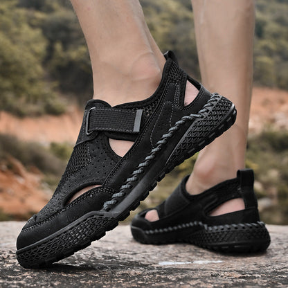 Damen Freizeitschuhe Atmungsaktiv mit elastischen Riemen rutschfest