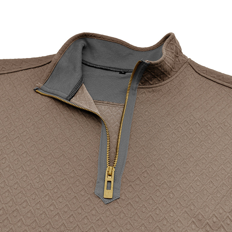 Herren Pullover Modern mit Halbzipper