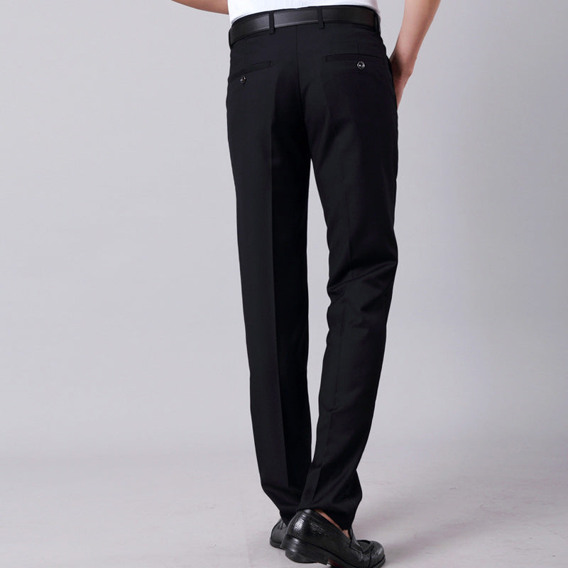 Herren Anzughose Slim Fit Business Schwarz