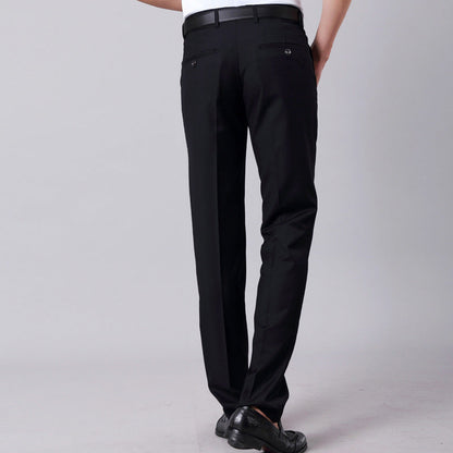 Herren Anzughose Slim Fit Business Schwarz