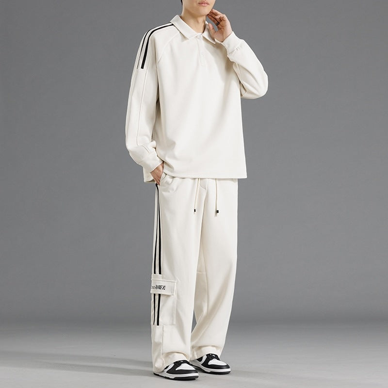 Herren Sportset Funktionstaschen Hochkragen Sportlich