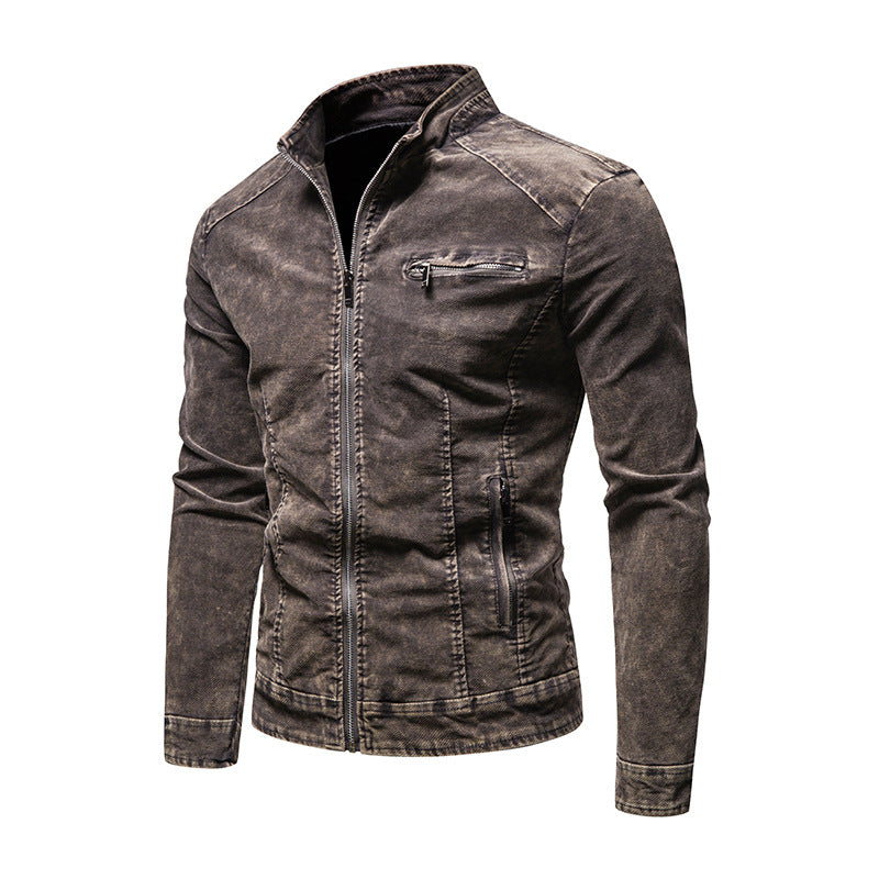 Herren Übergangsjacke Modern mit Reißverschluss und Brusttasche