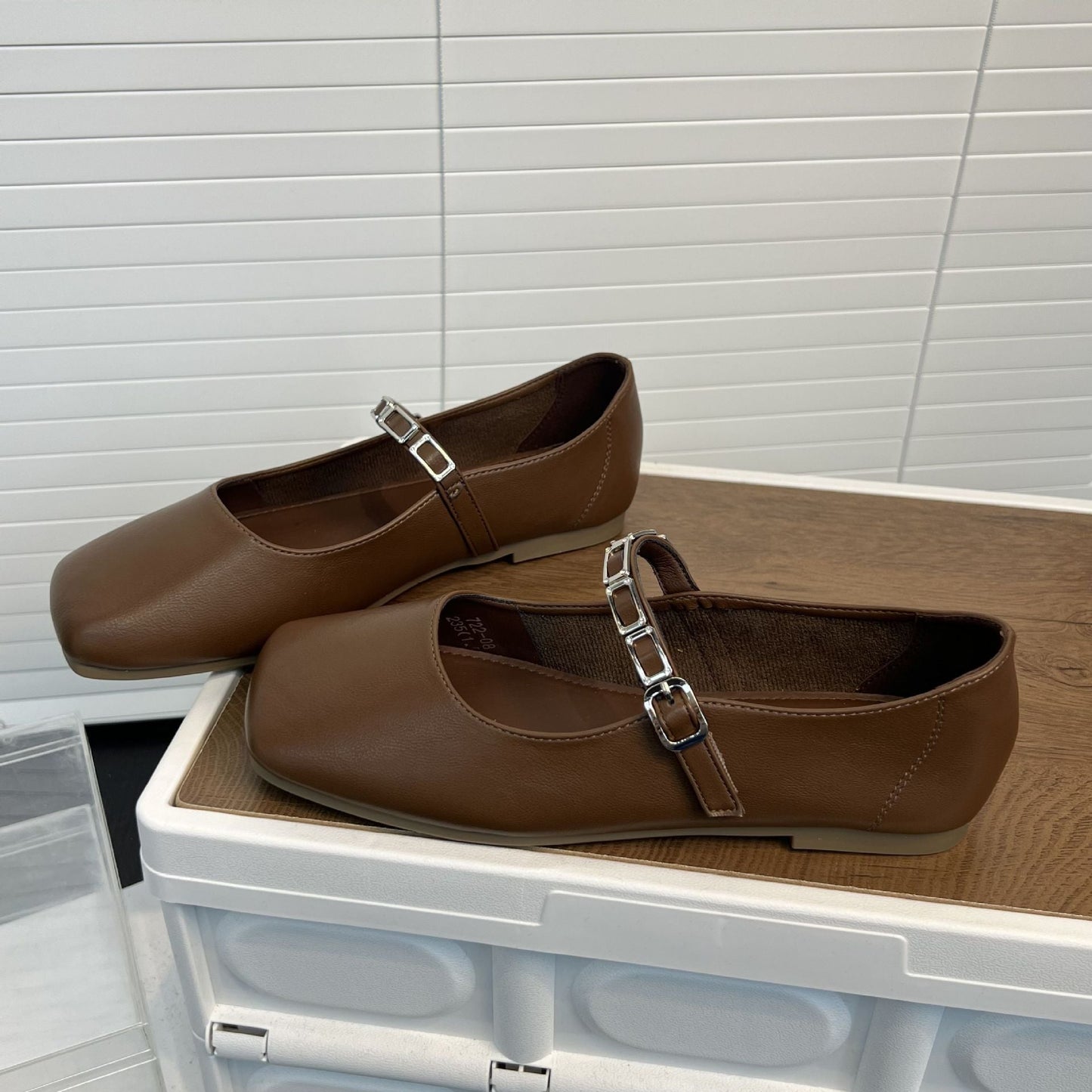 Damen Ballerinas Elegante Riemen Schuhe Weich