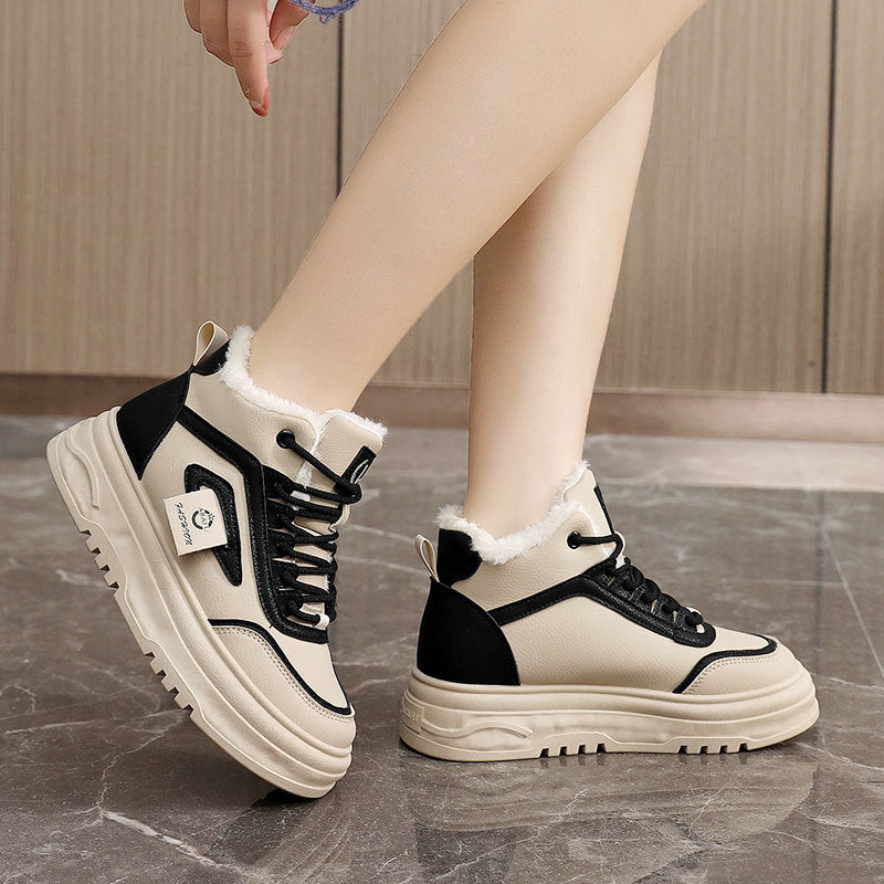 Damen Sneaker Warm High-Top Sportliche Schuhe Frauen