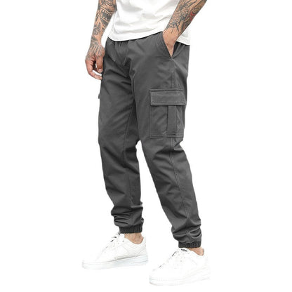 Herren Cargo-Hose Urban Style Trendig Schwarz