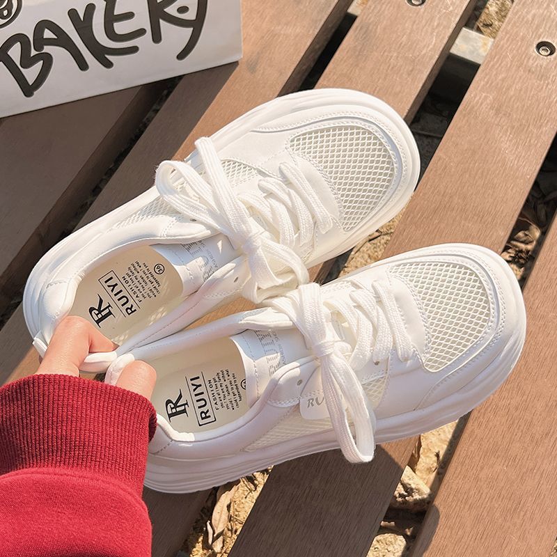 Damen Sneaker Sportlich Luftig Mit Plateau Sohle