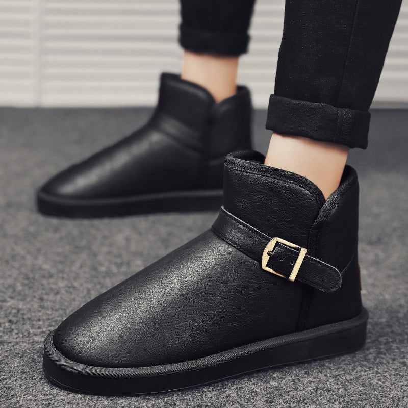 Damen Stiefel Kurz Elegant mit verstellbarem Riemen - BerlinGlamour