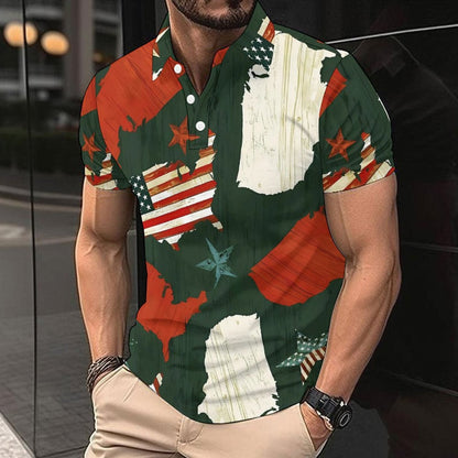 Herren Kurzarmhemd mit Berlin Design Modern