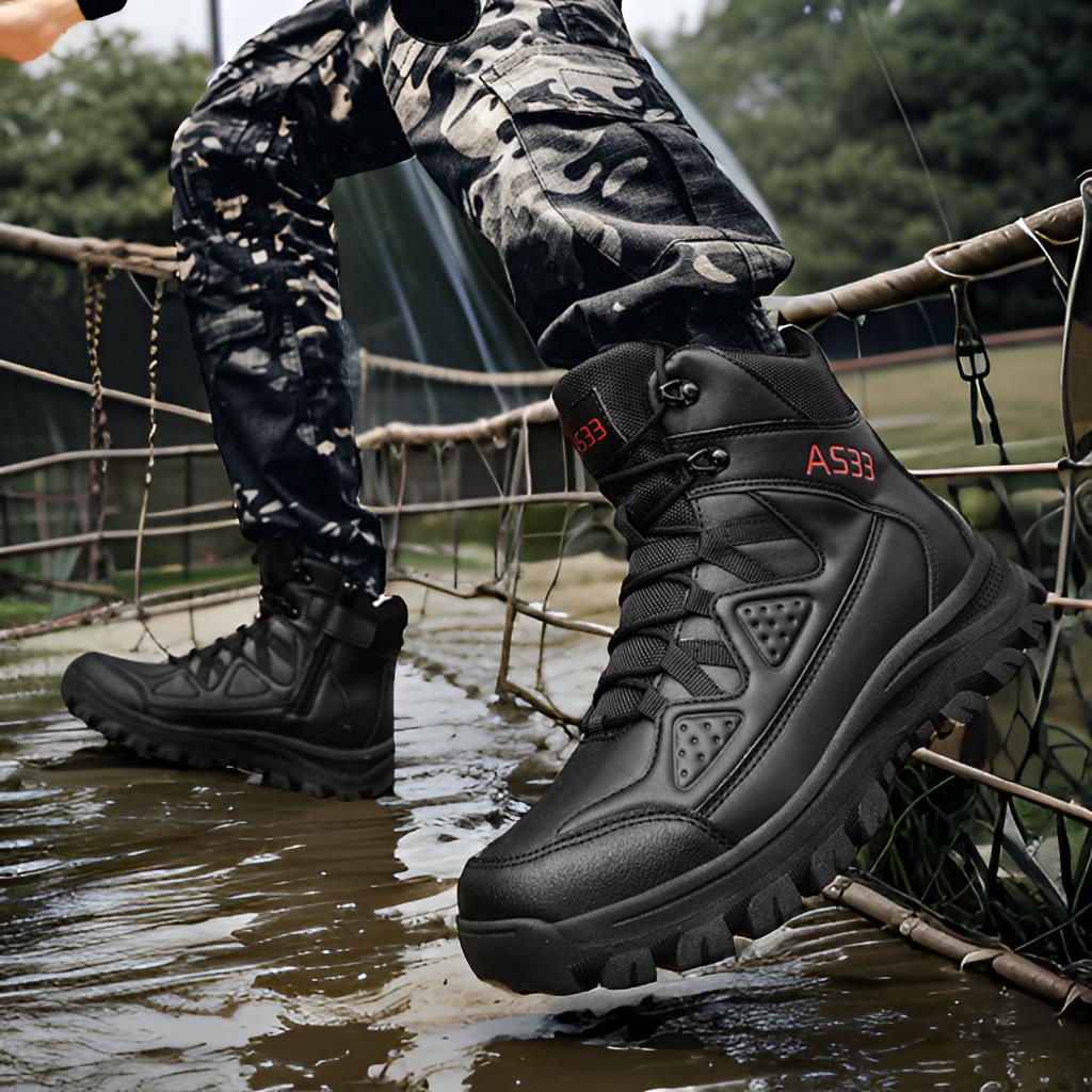 Herren Sicherheitsstiefel Wasserdicht Rutschfest Atmungsaktiv