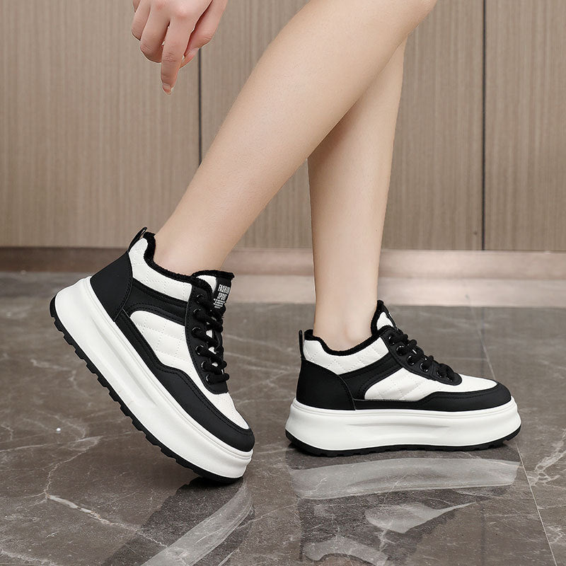 Damen Sneaker Sportlich High-Top Weichfutter Rutschfest