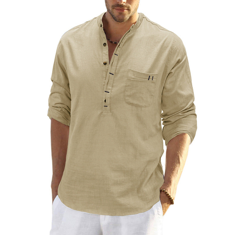 Herren Leinenhemd Sommer Modern Elegant - BerlinGlamour
