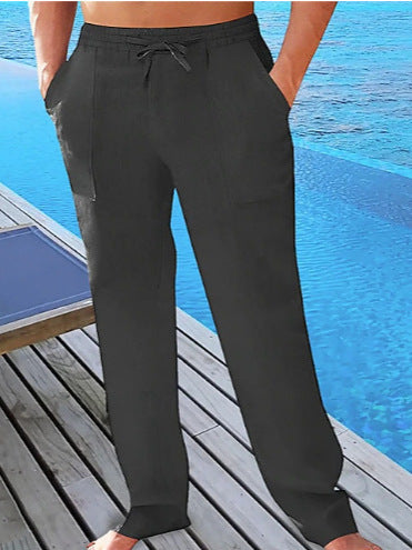 Herren Freizeithose Leichte Strandhose Sommer