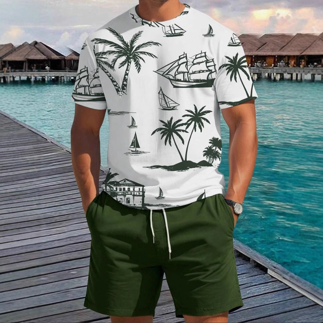 Herren Kurzarm-Shirt Maritim Relaxed Fit Sommer