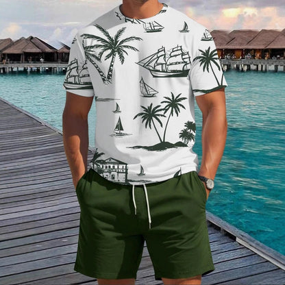 Herren Kurzarm-Shirt Maritim Relaxed Fit Sommer