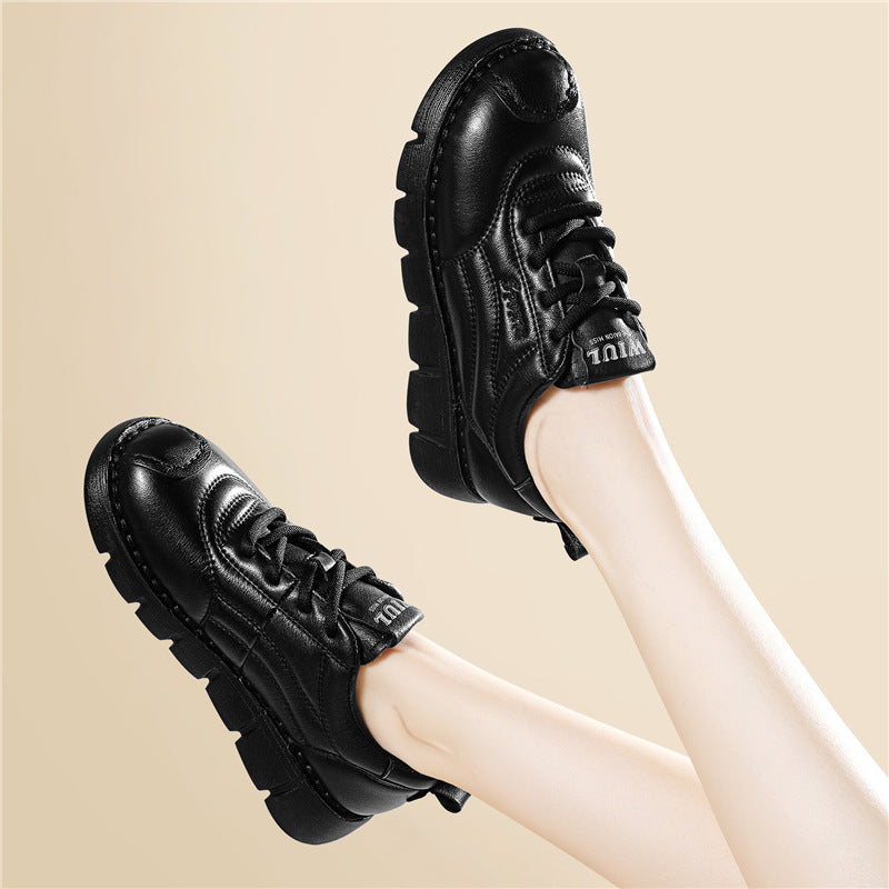 Damen Sneaker Dicke Sohle Modisch Frauen Schuhe