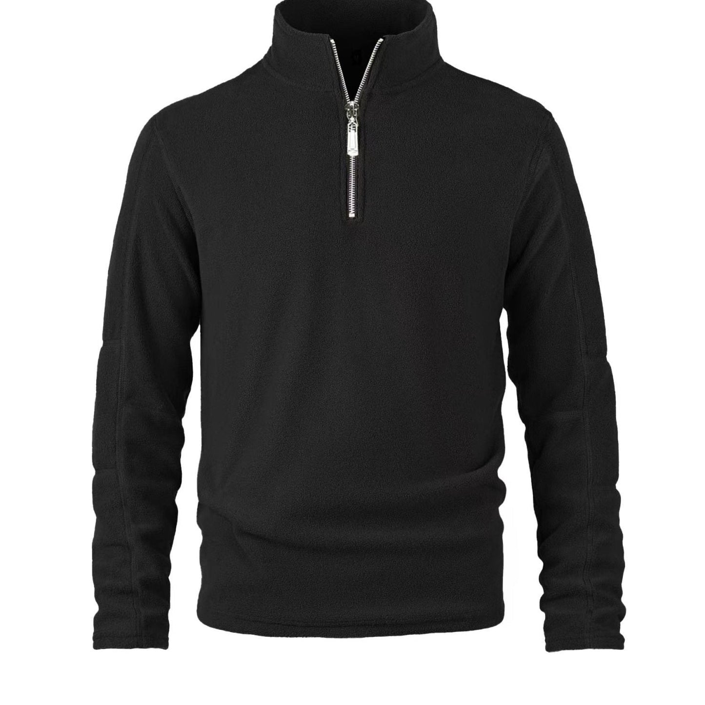 Herren Fleece-Pullover Warm Halb-Reißverschluss