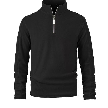 Herren Fleece-Pullover Warm Halb-Reißverschluss