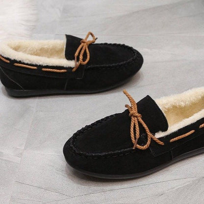 Damen Mokassins Weich Lederschuhe Elegant