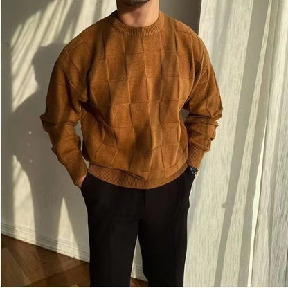 Herren Pullover Lässig Strukturiert Modern