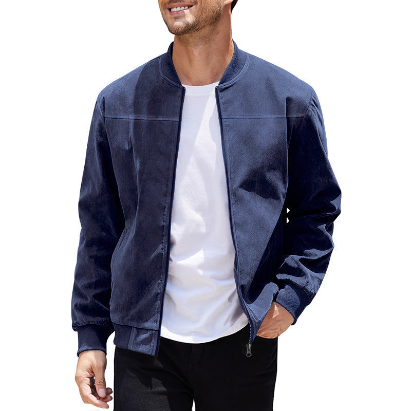 Herren Bomberjacke Sportlich Modern mit Schnitten