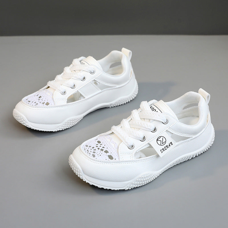 Damen Freizeitschuhe Atmungsaktiv Florales Netzdesign Sneaker