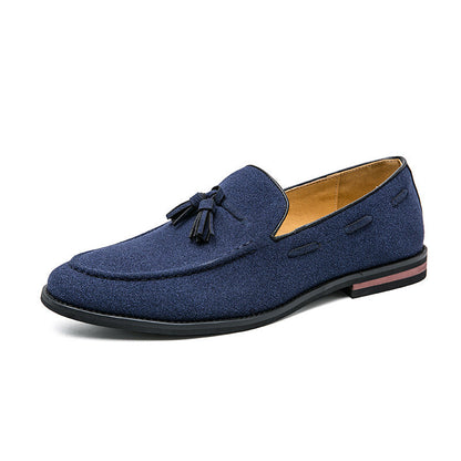 Damen Mokassins Weichleder Quasten Schnürsenkel Modern