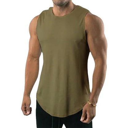 Herren Muskelshirt Atmungsaktiv Fitness Oberteil Sportlich