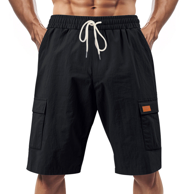 Herren Cargo-Shorts Bequem Vieltaschen Elastisch