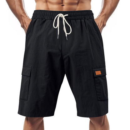 Herren Cargo-Shorts Bequem Vieltaschen Elastisch
