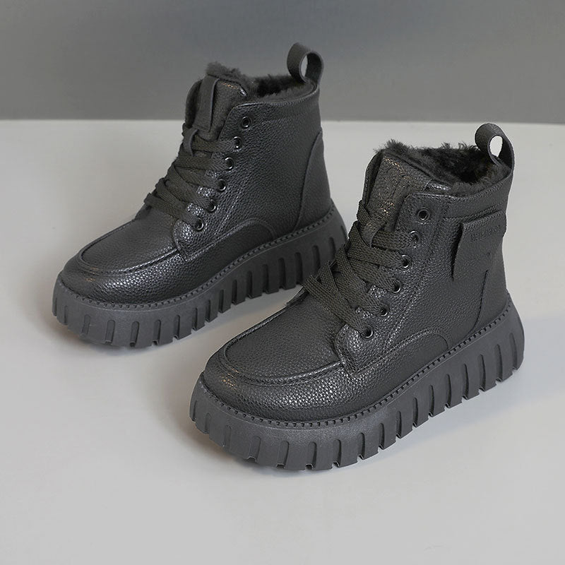 Damen Winterstiefel Kunstfell Rutschfest Elegant