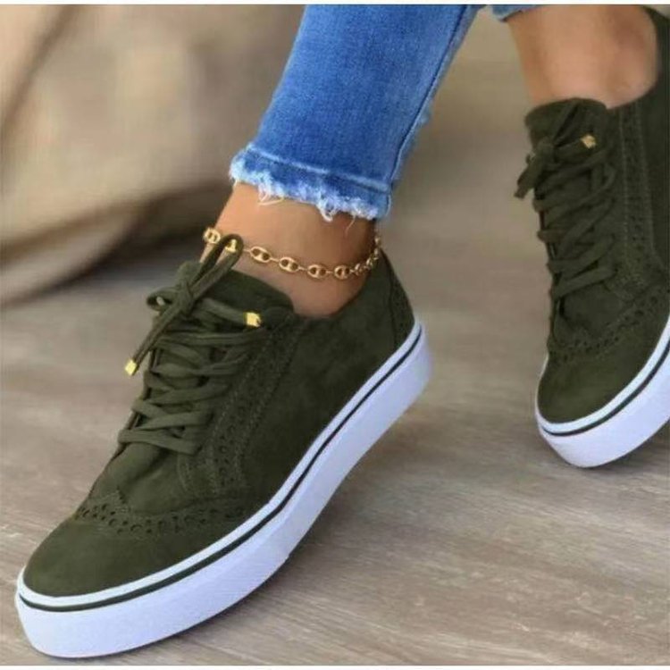 Damen Sneaker Bequem Broguedesign Modern