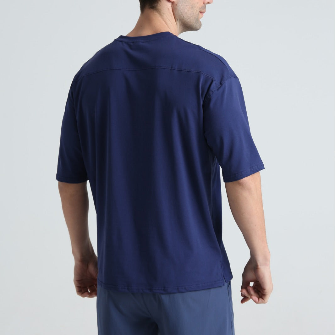 Herren T-Shirt Bequem Loose Fit aus Baumwolle
