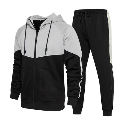 Herren Fleece Jogginganzug Sportlich Bequem
