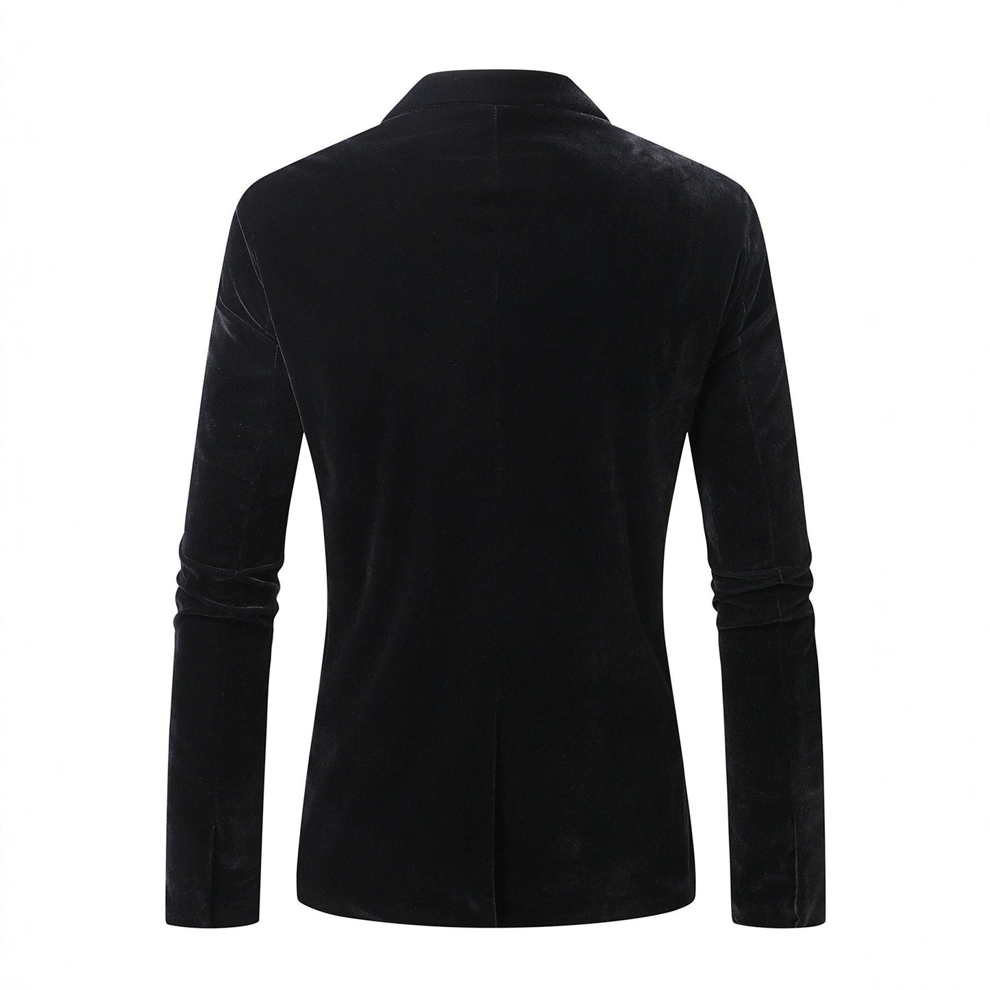 Herren Samtblazer Elegant Schlanker Schnitt Modern