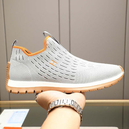 Damen Sneaker Atmungsaktiv Leicht Slip-On Schuhe