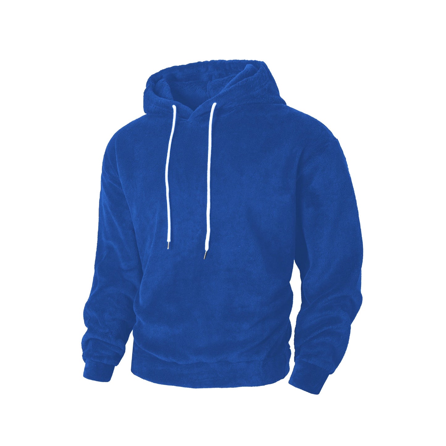 Herren Fleece Hoodie Warm Kuschelig Mit Kordelzug