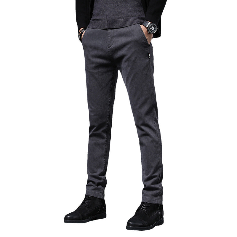 Herren Slim-Fit Hose Elastisch Bequem Mit Taschen