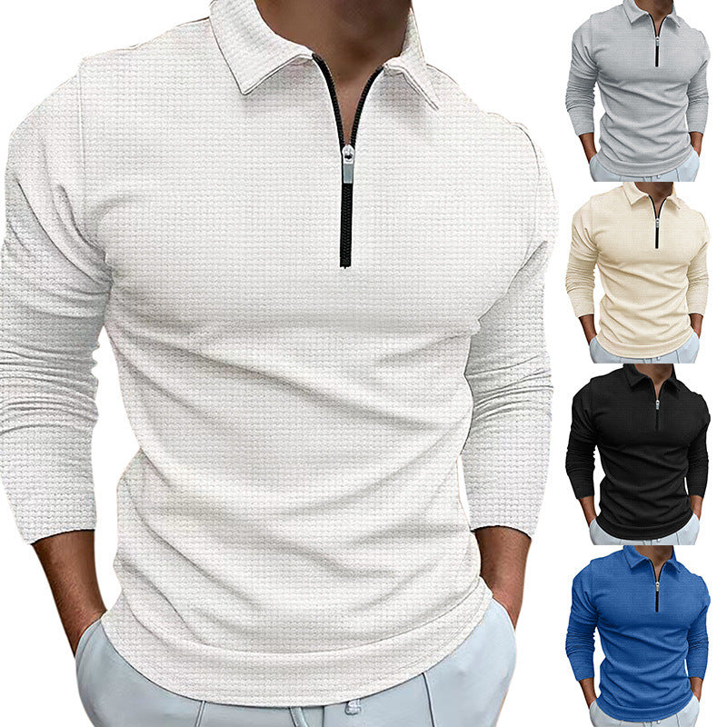 Herren Polo-Shirt Langarm Modern Atmungsaktiv - BerlinGlamour
